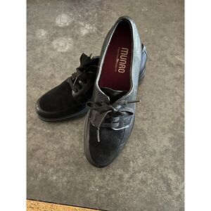 Munro Womens Shoes Leather & Suede Oxford Lace up Black 8.N.